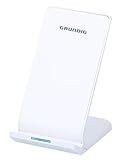 Grundig Kabelloses Handy-Ladegerät - Telefon Ladestation - für Smartphone - Schlankes Design - Weiß