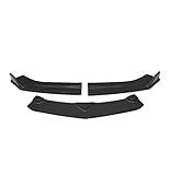 QWERTYUI AISHANBAIHUODIAN Schwarz/Kohlefaser-Aussehen Auto-Front-Stoßfänger-Splitter-Lippe-Körper-Kit-Spoiler-Deflektor-Lippen Guard Fit for Chevy Camaro 2015 2016 2017 2018 (Color : Glossy Black)