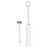 Shanrya Milchaufschäumer, Multifunktionsmixer 5V 0,5A Milchschaummaschine mit Mischkopf USB-Datenkabel für Zuhause für die Küche(Weiß)