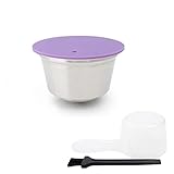 Wiederverwendbare Kaffeekapsel aus Edelstahl für Filter (Farbe: Pflaume)