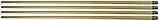 Novaliv 4X Gerätestiel Holz 130 cm mit Gewinde 24 mm Holzstiel Universalstiel Stab Ersatzstiel Besenstiel mit Gewinde Ersatzteil Stiel Ersatz (4, Braun)