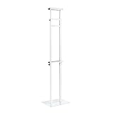 FSDGHSD Posterständer doppelseitiger Werbeständer Kt Board vertikaler Posterständer verstellbarer Schilderhalter austauschbares Rack Display Board (Farbe: weiß)