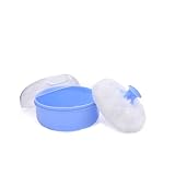 Tsikuxm Flauschiger Puderhauch, Talkum Puderhauch mit Containerbox, Babypuder-Zug mit Kasten, b