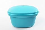 Tupperware Siebservierer Thermo-Duo 2,25 L türkis Warmhalten Warmie Tups 35580