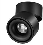 10W LED Aufbauleuchte Deckenleuchte,Aufbaustrahler,Deckenstrahler,Deckenspots,wandleuchten,Reflektor schwenkbar,Aluminium 360° Drehbar Falten Drehen Aufputz Deck