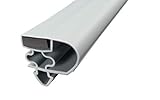 Magnetdichtung Profil groß E - 2000mm inkl. Magnetband - Farbe: Grau (Kühlschrankdichtung)