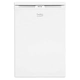 Beko FSE1073N Tischgefrierschrank/ 3 Gefrierfächer mit transparenter Front, davon 1 Gefrierschublade/abnehmbare Arbeitsplatte - unterbaufähig,Weiß