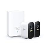 eufy Security eufyCam 2C 2+1, kabellose Überwachungskamera für draußen, 180 Tage Akkuleistung, HD 1080p, IP67 wetterfest, Nachtsicht, Kompatibel mit HomeKit, Doppel-Kamera-Set, gebührenfreie Nutzung