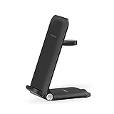 ChaoriMall Wireless Charger, Faltbare 3 in 1 Wireless Charging Station, Induktive Ladestation 15W/10W/7.5W/5W für iPhone 12 11 Pro Max XS X XR 8 Plus AirPods Pro/2 iWatch 6/5/4/3/2/1 Samsung