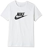 Nike Damen W NSW TEE ESSNTL ICON FUTUR T-shirt, White - Black, L