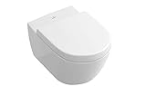 Villeroy & Boch Wand WC Subway 2.0 (Toilette ohne Spülrand; Oberfläche schmutzabweisend; ohne Deckel; Weiß) 5614R0R1