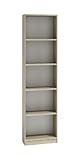 ADGO Bücherregal mit Fächern, Schmaler Schrank, Aufbewahrungsregal, Offenes Standregal, Büroregal Regal Schranke, Ordnerregal Aktenregal, Büromöbel Büro Möbel, Wandregal, Raumteiler (R40 Sonoma Eiche)