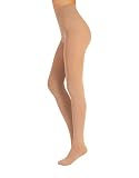 CALZITALY Anti-Cellulite Damen Strumpfhose | S, M, L, XL | 70 Den | Schwarsz, Beige | Italian Hosiery (Beige, XL)