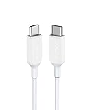 Anker Powerline III USB C auf USB C Kabel, 90cm langes blitzschnelles Ladekabel mit 60W Power Delivery PD für iPad Mini 6. Gen, MacBook Pro 2020, iPad Pro 2020, Galaxy S21 S10 S9 Plus, Pixel, usw