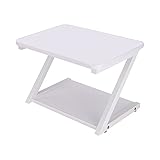 Ständer für Drucker Faxgerät Druckerständer, Desktop-Multifunktions-Drucker-Copier-Scanner-Regalständer, für Desktop-Organizer-Speicherregal-Doppel-Teller-Tablett Organizer für Büro und Z