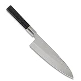 Küchenmesser Japanische Sashimi Sushi Messer Lachs Fischfilet Messer Wassermelone Yanagiba Japan Messer mit Ebenholz Holzgriff (Color : Black)