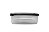 Tupperware Eidgenosse 1,2 L schwarz Quadratisch Kompaktbehälter Vorrat M
