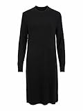 Vila Female Midikleid Langärmeliges Rundhalsausschnitt XXLBlack