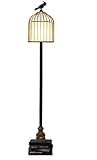 ZHLFDC Stehlampe, Stehlampe, Wohnzimmer, Schlafzimmer, Nachttischlampe, Kreative Vogelkäfig-Studie, Lese-Stehlampe, Stehlampe im europäischen Stil, Stehlampe, Innenbeleuchtung