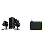 Razer Nommo Pro - 2.1 Virtual Surround Premium Gaming und Heimkino Lautsprecher System mit THX-Zertifikat & Firefly V2 - Gaming-Mauspad mit mikrotexturierter Oberfläche und RGB-Beleuchtung Schw