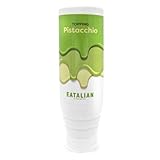 EATALIAN by AMZ BETTER Topping mit Pistazien Geschmack, Süße Protein Creme aus Squeezer von 300gr, Made in Italy, Pistazien Sauce ideal zum Garnieren von Eis, Süßigkeiten und D