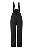 Mountain Warehouse Moon Skihose für Damen - Wasserabweisende Damenhose, Verstellbarer Bund, abnehmbare Träger, Taschen - Ideale Skibekleidung Im Winter Schwarz 34