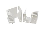 Schüco Einlauftrichter von DIWARO.® | für Kunststoff Rolladen-Führungsschienen | Preis pro Paar | weiß