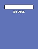 JOB CARDS: SERVICE, MECHANIC, TECHNICIAN JOB CARD BOO
