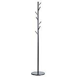 jinyi2016SHOP Garderobenständer Etage Stehende Mantel Rack Rack Eisen Aufhänger Marmor Basis Stehende Kleidergestell Nordische Haushaltsraumaufhänger Kleiderbügel (schwarz)
