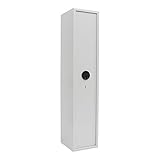 Profirst Teos 5 Waffenschrank S1 Doppelbartschloss Lichtgrau HxBxT 1450x300x340 Platz für 5 Langwaffen I