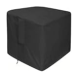 Feuergrube Abdeckung - Wasserdichte Schwere Dienstgas Feuergrube Abdeckung, Quadratische Tatio Feuergrube Tischabdeckung, 100% Wasserdicht, Luftöffnungen, Schwarz (quadrat - 36 'l X 36' W X 24 'h)
