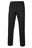 VELILLA Unisex Pantalón de popelín Con cintas Kochhose, Schwarz, S