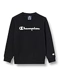 Champion Jungen Legacy Classic Logo Sweatshirt, Noir, 11-12