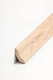Hohlkehlleiste 30 x 30 mm Eiche lackiert 240 cm Fußleiste Dekorleiste Abschlussleiste Fußbodenleiste Teppich Parkett Südbrock