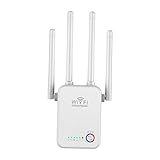 TISHITA WiFi Extender Booster WPS Signalbereich 802.11B G N Quick Office Comp