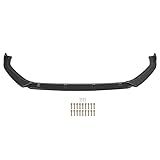 Akozon Frontstoßstange Lip Body Kit, 3 Stück Maxton Style Frontstoßstange Splitter Lip Body Kit ABS UV-geschützter Ersatz für MK7 2013-2016(Carbon-Muster)