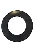 Develory Flanschdichtung Gummi 3mm - DN15 bis DN100 - Menge bis 100 Stück - EPDM - AUSWAHL: DN 32, PN 10-40 (43 x 82 x 3mm, 1 1/4 Zoll) // 10 Stück - Flachdichtung Gummidichtung F