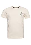 Superdry Mens CL AC Tee T-Shirt, Oatmeal, Larg