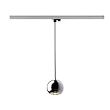 SLV Hängeleuchte LIGHT EYE 150 für 3-Phasen-Stromschiene | Dimmbare Deckenleuchte, Hängelampe, Pendelleuchte für Wohnzimmer, Bar, Esszimmer | Runde Decken-Lampe, Kugel-Design (GU10 ES111)