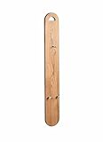 BJYX Massivholz Garderobe Kleiderhaken Flurmöbel 16x114 cm Wildeiche geö
