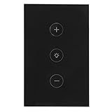 Smart Touch Button, APP mit IFTTT WIFI Touch Sprachsteuerung verbinden WIFI Touch Switch Support APP für Bürogebäude(Schwarz)