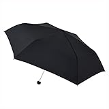 LCISCOUP Regenschirm Für Reisen Mini Kompakter Regenschirm Leicht Für Sonne UV- Schutz Faltbar, Mini, Blau, Einheitsgröße (Color : Black)