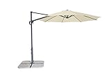 Derby Ravenna Smart 300 – Hochwertiger Ampelschirm ideal für Garten und Terrasse – Neigbar – ca. 300cm – N