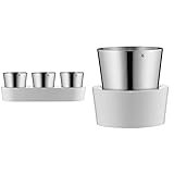 WMF Gourmet Kräutertopf mit Bewässerungssystem 3-teilig, 36x 12,5X 12,5 cm, weiß & Gourmet Kräutertopf mit Bewässerungssystem, Kräutergarten für die Küche, 12x 12,5X 12,5 cm, weiß