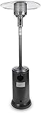 HKAFD Outdoor-Heizer Außenheizgeräte for die Terrasse Propanhöhe 86,6-Zoll-Terrassenheizung auf Rädern, Qualität ist garantiert Patio-Heizer (Color : Black)