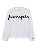 Champion Mädchen Addicted Long Sleeve T-Shirt, weiß, 12 J
