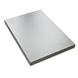 vabo Schreibtisch-Platte mit hoher Kratzfestigkeit in lichtgrau, Tischplatte bis zu 120kg belastbar, moderner Büro-Tisch mit Laserkante, 120x80x2,5