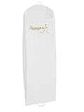 Zauberkutsche Atmungsaktive Brautkleiderhülle Kleiderhülle Schutzhülle für Brautkleider Abendkleider Anzüge Mäntel Anti-Staub Hochzeitskleid Kleidersack Weiß 200/70 / 20