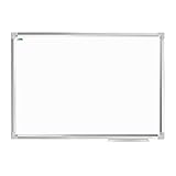 D.RECT Whiteboard Magnetisch mit Aluminiumleisten | Magnettafel Trocken Abwischbar | Weiße Tafel für Büro | Schreibtafel 120 x 90 cm (B x H)