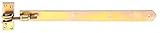 GAH-Alberts 318253 Ladenband | gerade, Abschluss abgerundet, verstellbar um 30 mm | galvanisch gelb verzinkt | 460 x 40